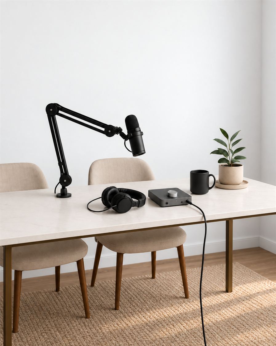 Podcast Production at Creeew Space in Spintex